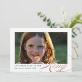 Laat de Aarde haar Koning Religieuze Fotokaart ont (Staand voorkant)