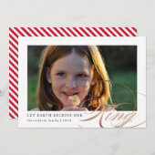 Laat de Aarde haar Koning Religieuze Fotokaart ont (Voorkant / Achterkant)