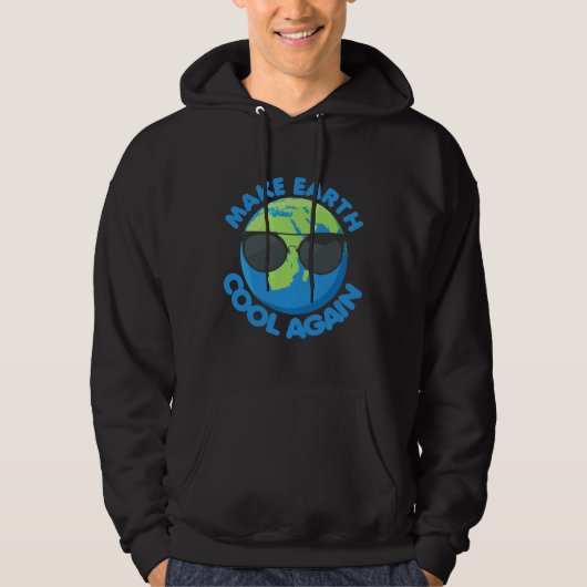 Laat de aarde weer opklommen klimaatverandering hoodie (Voorkant)