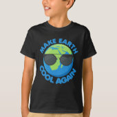 Laat de aarde weer opklommen klimaatverandering t-shirt (Voorkant)