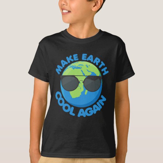 Laat de aarde weer opklommen klimaatverandering t-shirt (Voorkant)