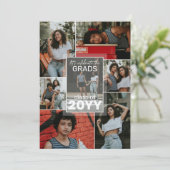 Laat de Afstudeerders vieren! Foto Collage Afstude Kaart (Staand voorkant)