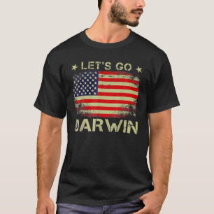Laat de  Amerikaanse vlag van Darwin los. T-shirt