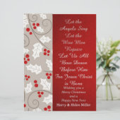 Laat de Angels zingen Flat Holiday Christmas Kaart (Staand voorkant)