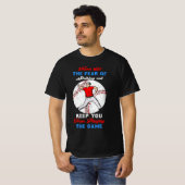 Laat de angst om te slaan nooit los t-shirt (Voorkant volledig)