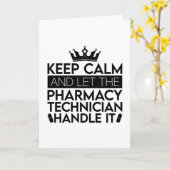 Laat de apotheker de technicus rustig houden. kaart (Gele Bloem)