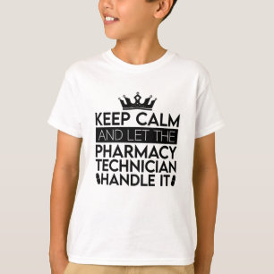 Laat de apotheker de technicus rustig houden. t-shirt