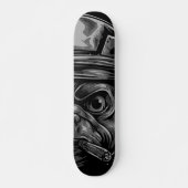 Laat de Attitude los: Pug Dog Soldier Artwork Persoonlijk Skateboard (Voorkant)