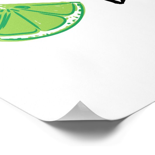 Laat de avond GIN zijn Poster (Hoek)