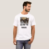 Laat de badger los t-shirt (Voorkant volledig)