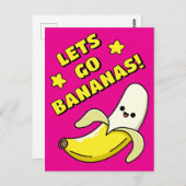 Laat de bananen los! briefkaart (Voorkant / Achterkant)
