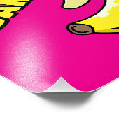 Laat de bananen los! foto afdruk (Hoek)