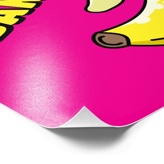 Laat de bananen los! foto afdruk (Hoek)