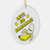 Laat de bananen los! keramisch ornament (Rechts)