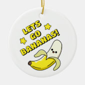 Laat de bananen los! keramisch ornament (Voorkant)