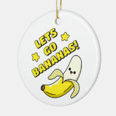 Laat de bananen los! keramisch ornament (Links)