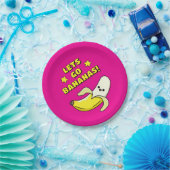 Laat de bananen los! papieren bordje (Feest)