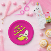 Laat de bananen los! papieren bordje (Feest)