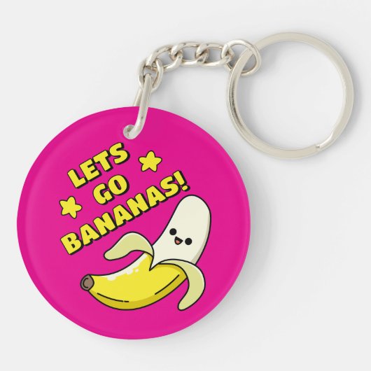 Laat de bananen los! sleutelhanger (Achterkant)