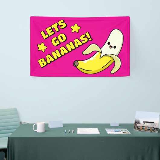 Laat de bananen los! spandoek (Beurs)