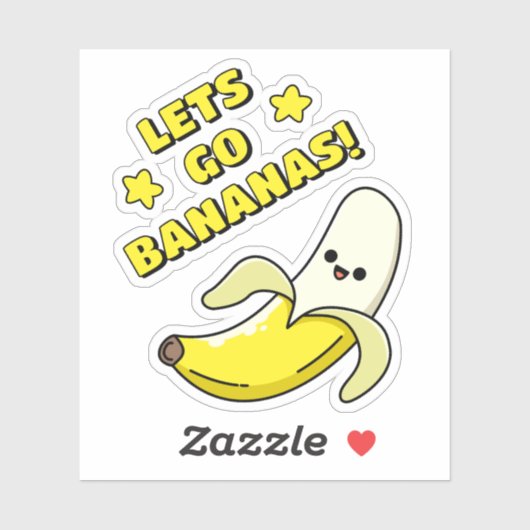 Laat de bananen los! sticker (Vel)