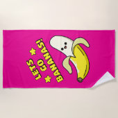 Laat de bananen los! strandlaken (Voorkant)