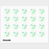 Laat de Base vallen Ronde Sticker (Vel)