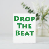 Laat de beat vallen briefkaart (Staand voorkant)