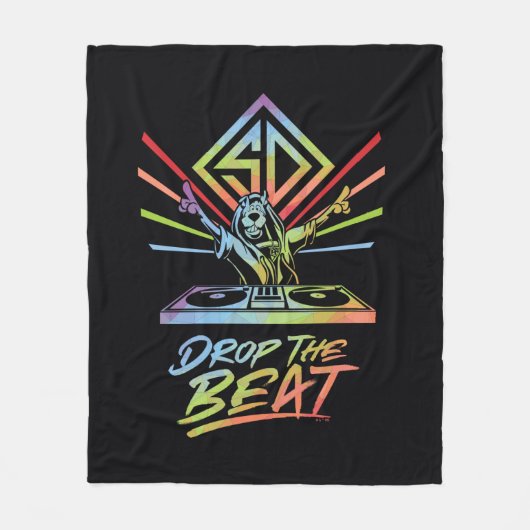 Laat de beat vallen: DJ Scooby-Doo Fleece Deken (Voorkant)