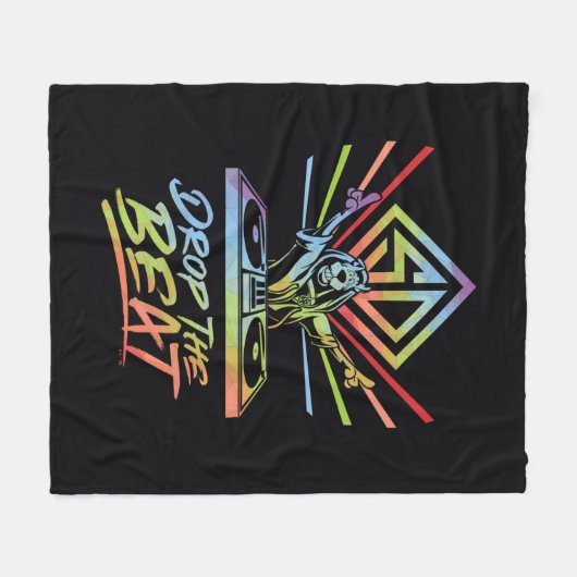 Laat de beat vallen: DJ Scooby-Doo Fleece Deken (Voorkant (Horizontaal))