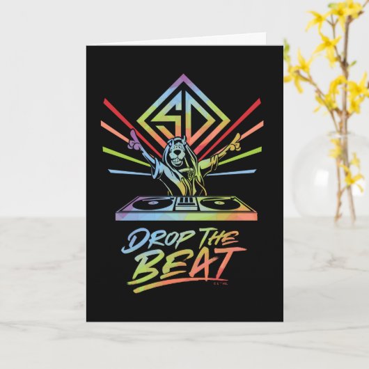 Laat de beat vallen: DJ Scooby-Doo Kaart (Gele Bloem)