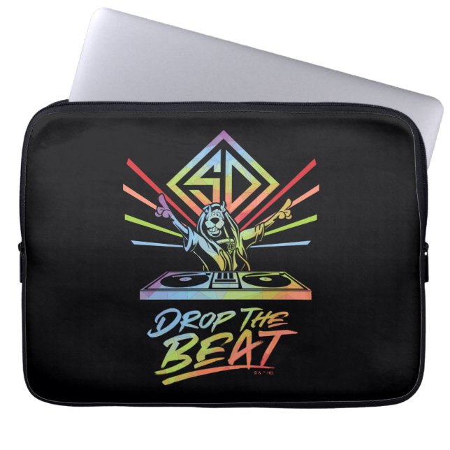 Laat de beat vallen: DJ Scooby-Doo Laptop Sleeve (Voorkant)