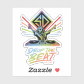 Laat de beat vallen: DJ Scooby-Doo Sticker (Vel)