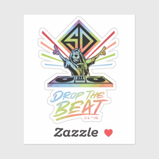 Laat de beat vallen: DJ Scooby-Doo Sticker (Vel)