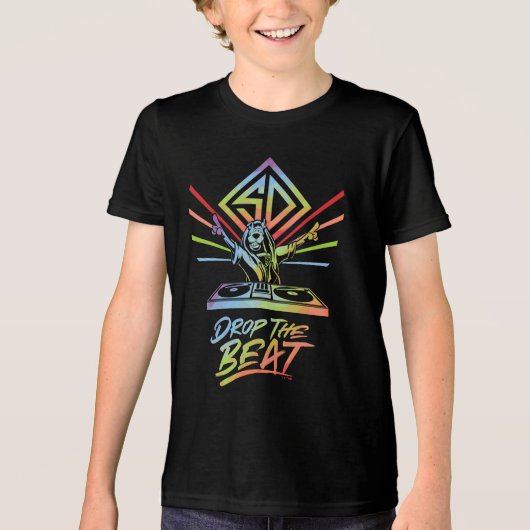 Laat de beat vallen: DJ Scooby-Doo Tri-Blend Shirt (Voorkant)