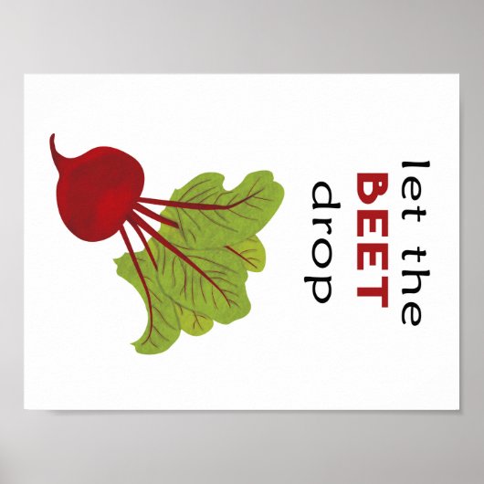 Laat de BEET vallen Poster (Voorkant)