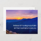 Laat de bergen je bewegen briefkaart (Voorkant / Achterkant)