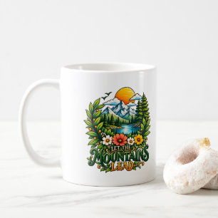 Laat De Bergen Leiden Minimalistische Natuur Berg Koffiemok