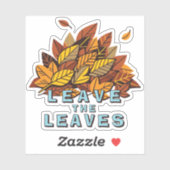 Laat de bladeren vallen blad sticker (Vel)