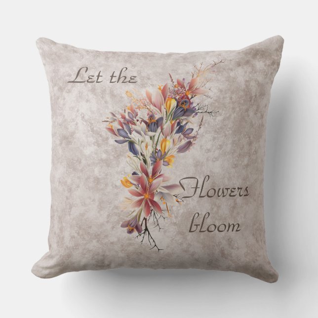 Laat de bloemen bloeien kussen (Voorkant)