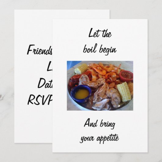 LAAT DE BOEK INVITATIE BEGINNEN KAART (Voorkant / Achterkant)