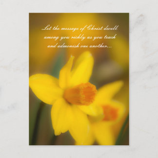 Laat de boodschap van Christus rijkelijk onder u w Briefkaart