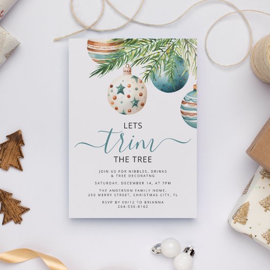 Laat de boom snoeien | kerstfeest kaart