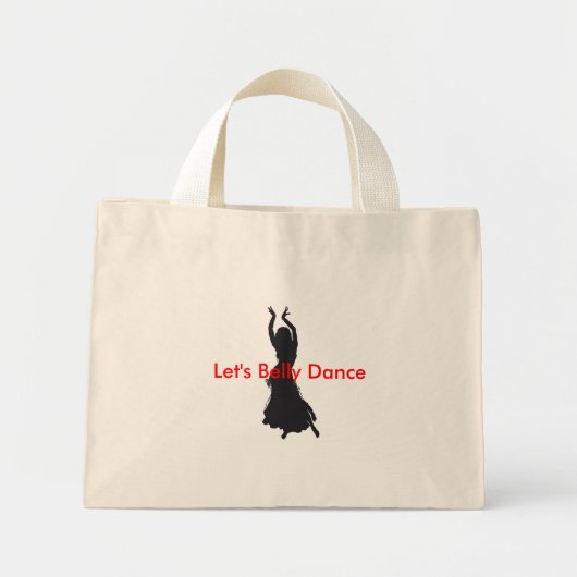 laat de buikdanszak mini tote bag (Voorkant)