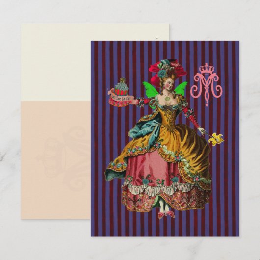 Laat de Cake ~ Briefkaart eten / Invitaties 4,25 x (Voorkant / Achterkant)