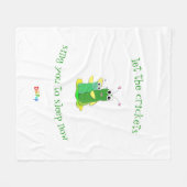 Laat de crickets u naar de slaapbank sturen fleece deken (Voorkant (Horizontaal))