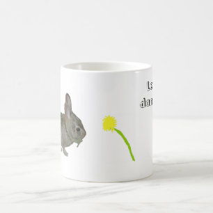"Laat de dandelions voor me liggen!" mok