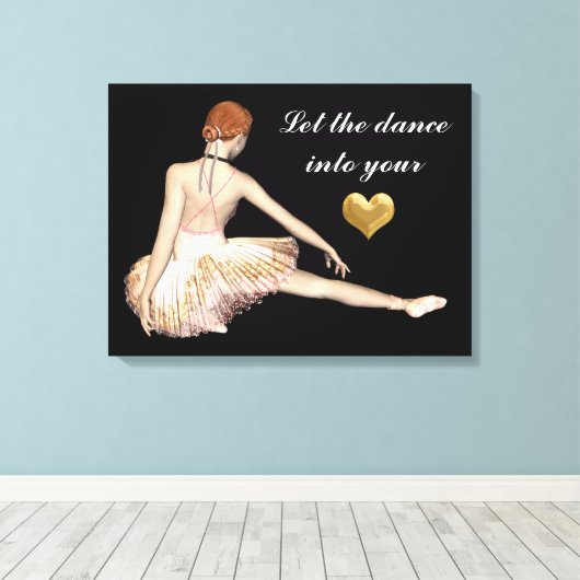 Laat de Dans in uw duim canvas drukken (Insitu (Houten vloer))