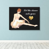 Laat de Dans in uw duim canvas drukken Afdruk (Insitu (Houten vloer))