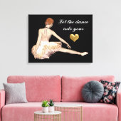 Laat de Dans in uw duim canvas drukken Afdruk (Insitu (Woonkamer))